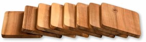 Kesper 28958 Raclette deszkák szett, akácfa, 8 db,10 x 8 x 0,7 cm