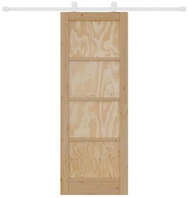 Tolóajtó Szett ORKDAL Természetes és fehér 73.5 x 198.5 cm