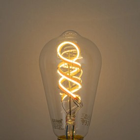 Okos E27 Dimmelhető LED Izzó ST64 Átlátszó RGBW 4W 250lm 2700K