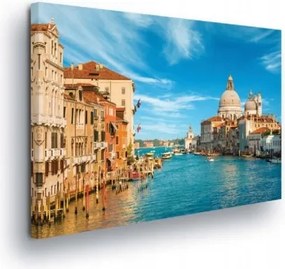 Vászonkép 80x60 Velence csatorna Olaszország városkép utazás nyár nap víz
