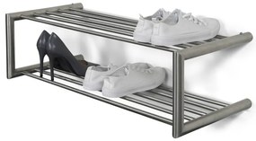 Ezüstszínű fém függő cipőtartó 80x23x33,5 cm Soenz – Spinder Design