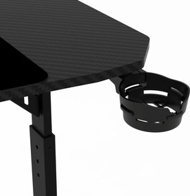 NERO karbon gamer asztal 160 × 60 cm
