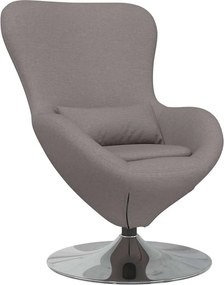 vidaXL Tojásfotel Tópszínű 63 x 73 x 90 cm szövet