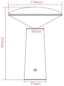Lucide 02807/04/31 - LED Dimmelhető lámpa JIVE LED/3W/3,7V 3000/6500K IP44 fehér