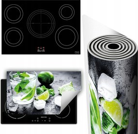 Vinil Tűzhelyvédő Szőnyeg Asztallap 90x52 mész víz