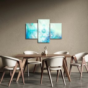 Kép - Merkaba türkiz háttérrel (90x60 cm)