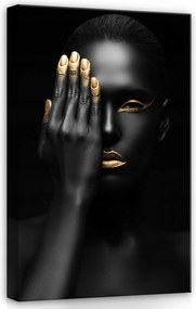 Vászonkép 40x60 Rejtély rejtély arany fekete kontraszt luxus elegancia erő