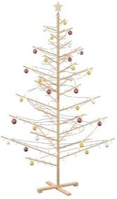 Fából készült Karácsonyfa Természetes 210 cm Tömör fenyőfa