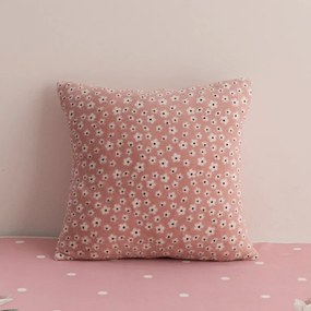 Kétoldalas párnahuzat DUO SENSE DAISELLE 45x45 cm mikroplüss/flanel, rózsaszín