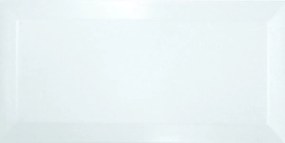 Burkolat Ribesalbes Chic Colors blanco bisel 7,5x15 cm fényes CHICC1970