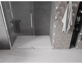 Mexen Velar, nyitható tolóajtó 150x200 cm, 8mm átlátszó üveg, króm profil, 871-150-000-01-01