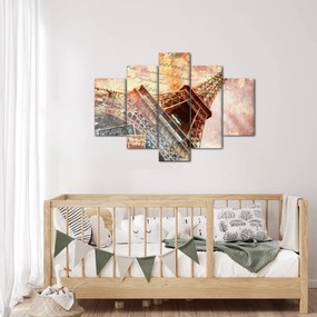 Kép - Eiffel-torony vintage stílusban (150x105 cm)