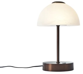 Design asztali lámpa sötét bronz LED-del, dimmelhető - Joya