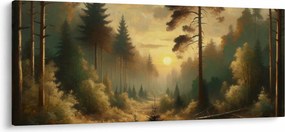 Kép - Napfény az erdőben (120x50 cm)