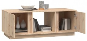 tömör fenyőfa dohányzóasztal 110 x 50 x 40 cm
