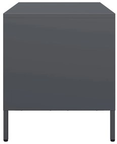antracitszürke hidegen hengerelt acél TV-szekrény 68x39x43,5 cm