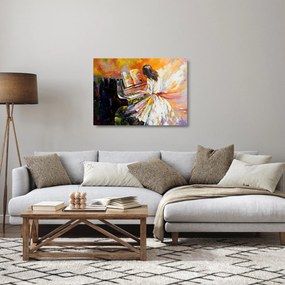 Kép - Egy nő zongorázása (üvegen) (70x50 cm)