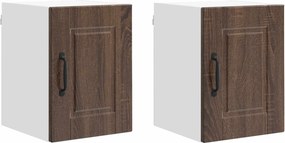 vidaXL Konyhaszekrény 2 pcs Barna Tölgy 30 x 31 x 40 cm Faanyag