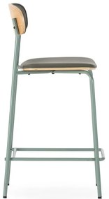 Sötétzöld kárpitozott bárszék szett 2 db-os (ülésmagasság 65,5 cm) Saula – Marckeric