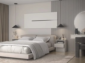 Kashar M1 éjjeliszekrény, 40x59x32 cm, kasmír