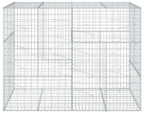 horganyzott vas gabion kosár fedéllel 200 x 100 x 150 cm