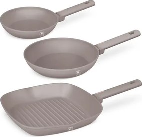 BerlingerHaus 3 részes serpenyő szett Taupe Collection(BH/8109)