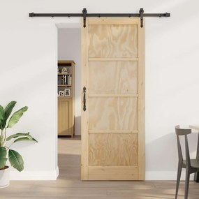 Csúszó ajtó Egyéb ORKDAL Természetes és fekete 83 x 211 cm