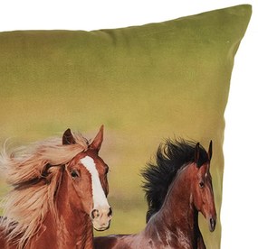 Lovas díszpárna párnahuzat 45x45 cm