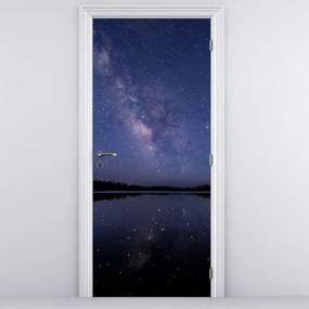 Fotótapéta ajtóra - Éjszakai égbolt (95x205cm)
