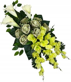 Csokor Nád Kompozíció Sír Temető Művirágok