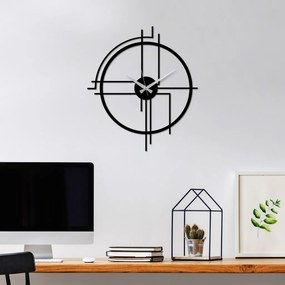 Minimal fém falióra, 49×43 cm