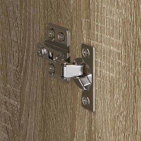 Szekrény tárolóval 2 pcs Sonoma 50 x 50 x 200 cm Faanyag