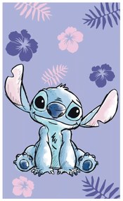 Disney Lilo és Stitch, a csillagkutya Purple kéztörlő, arctörlő, törölköző 30x50cm