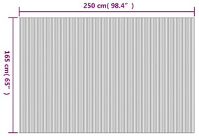 fekete bambusz térelválasztó 165 x 250 cm
