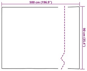 2 db natúr PVC öntapadó bútorfólia 500 x 90 cm