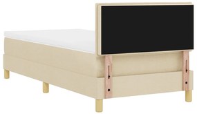 Box Spring Ágy Matraccal &amp; LED Krém 100x200 cm Szövet