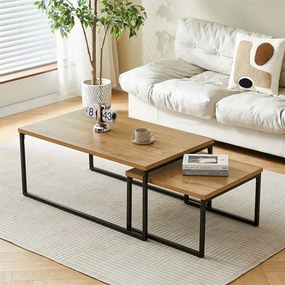 Dohányzóasztal 100×60 cm, MDF, Tölgy. CT-619 OAK