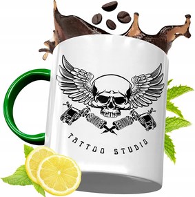 Zöld Bögre Tetováló Születésnapi Ajándék fényképes nyomtatással