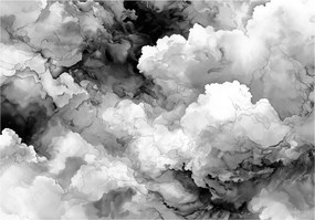 Fotótapéta Márvány Fekete-fehér Hálószoba Nappali Tapéta Flizelina 200x140