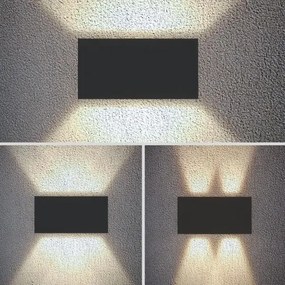 Brilagi - LED kültéri fali lámpa DOUBLE CUBE LED/12W/230V antracit IP65