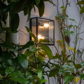 Ipari kültéri mennyezeti lámpa fekete 2 lámpás - Rotterdam