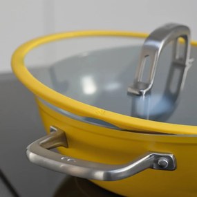 Wok serpenyő fedővel-kerámia felülettel ø 28 cm Meda 3.0 – FABINI