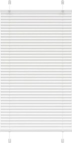 vidaXL pliszírozott redőny Fehér 80x100 cm szövetszélesség 79,4 cm