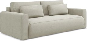 Bézs kinyitható-tárolóhelyes kanapé 238 cm Kapua – Makamii