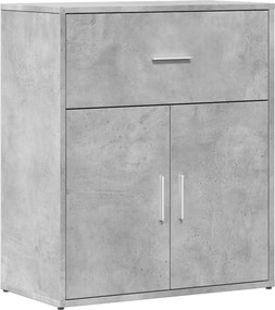 vidaXL betonszürke szerelt fa tálalószekrény 60 x 31 x 70 cm