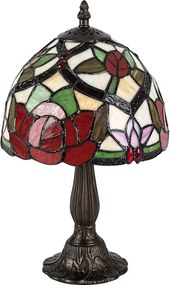 Brilagi - Tiffany vitrázs asztali lámpa GARLAN 1xE14/40W/230V