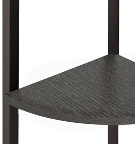 3 szintes fekete sarokpolc 45,5 x 31,5 x 120 cm