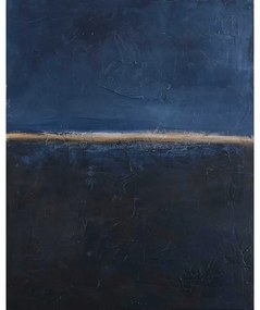 Kézzel festett kép 78x98 cm Edge Blue – Malerifabrikken