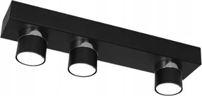 Ewilight Mennyezeti lámpa 3 pontos plafon díszléc Omega 3xGU10 fekete/króm