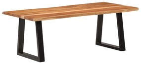 tömör akácfa dohányzóasztal 110 x 55 x 40 cm
